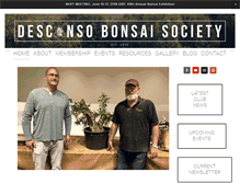 Tablet Screenshot of descanso-bonsai.com